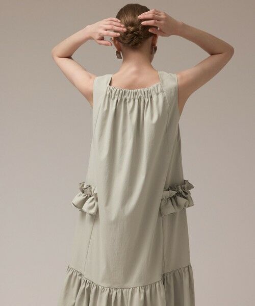 GRACE CONTINENTAL / グレースコンチネンタル ロング・マキシ丈ワンピース | サイドフリルタフタワンピース | 詳細3