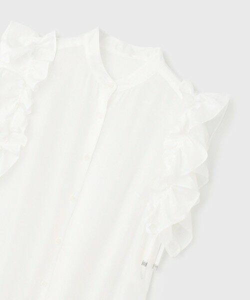 GRACE CONTINENTAL / グレースコンチネンタル シャツ・ブラウス | マルチフリルノースリーブブラウス | 詳細8