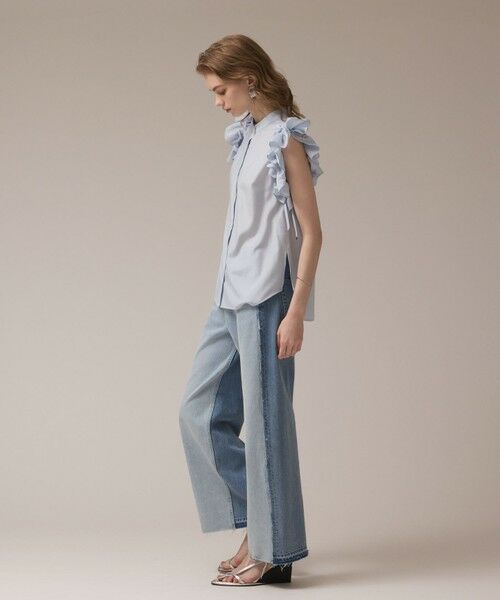 GRACE CONTINENTAL / グレースコンチネンタル シャツ・ブラウス | マルチフリルノースリーブブラウス | 詳細14