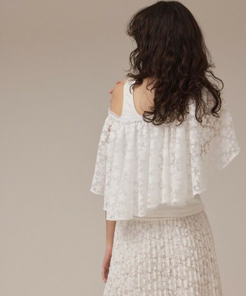 GRACE CONTINENTAL / グレースコンチネンタル その他トップス | レースケープカットトップ | 詳細2