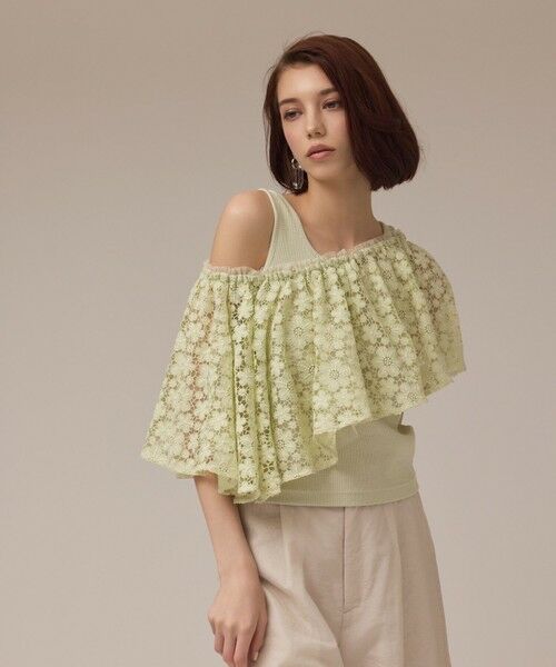 GRACE CONTINENTAL / グレースコンチネンタル その他トップス | レースケープカットトップ | 詳細10