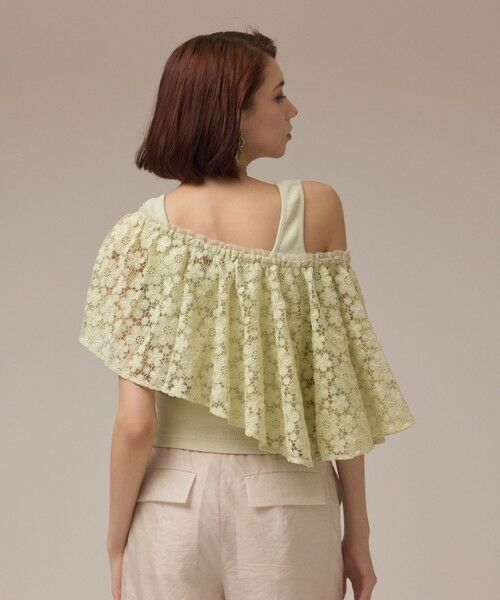 GRACE CONTINENTAL / グレースコンチネンタル その他トップス | レースケープカットトップ | 詳細11
