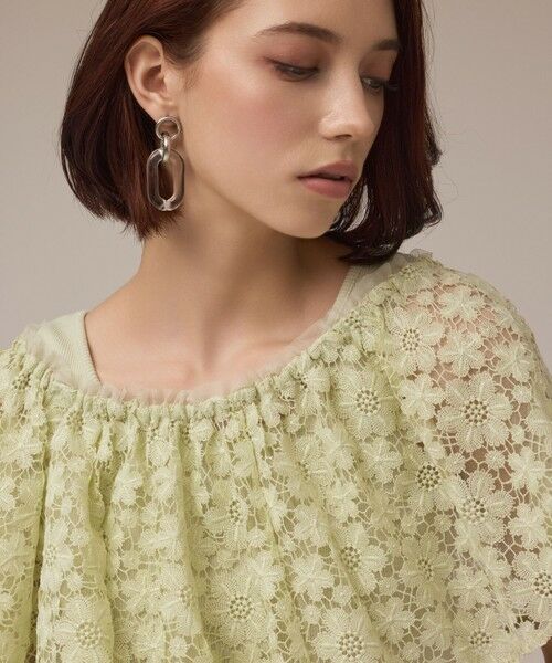 GRACE CONTINENTAL / グレースコンチネンタル その他トップス | レースケープカットトップ | 詳細12