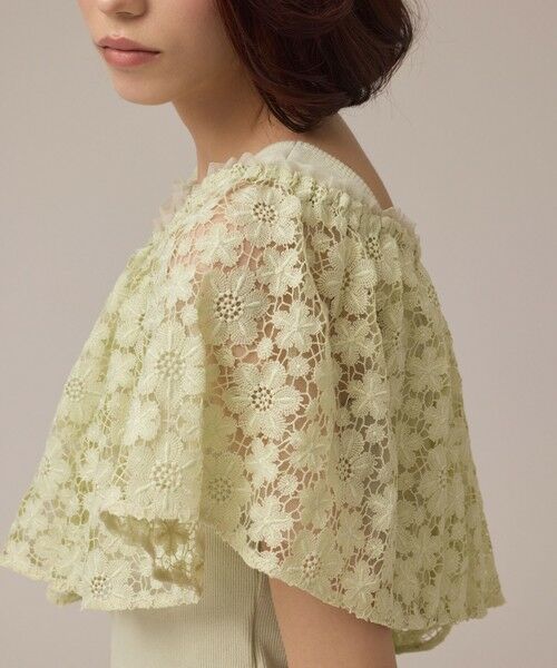GRACE CONTINENTAL / グレースコンチネンタル その他トップス | レースケープカットトップ | 詳細13