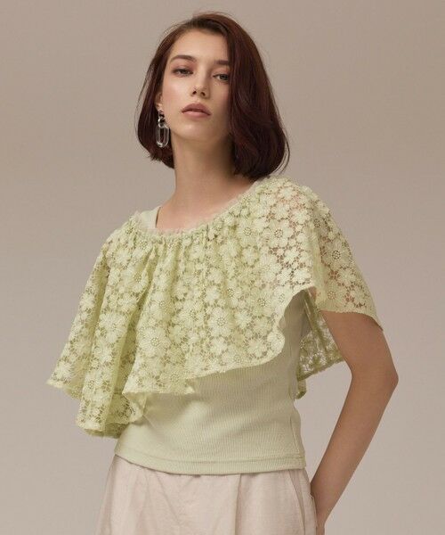 GRACE CONTINENTAL / グレースコンチネンタル その他トップス | レースケープカットトップ | 詳細18