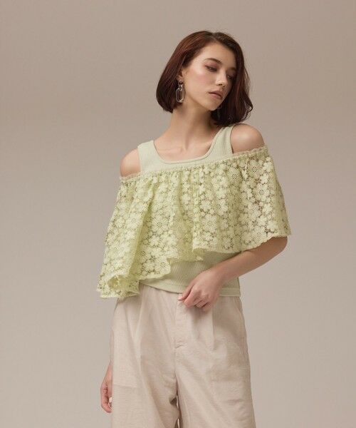 GRACE CONTINENTAL / グレースコンチネンタル その他トップス | レースケープカットトップ | 詳細7