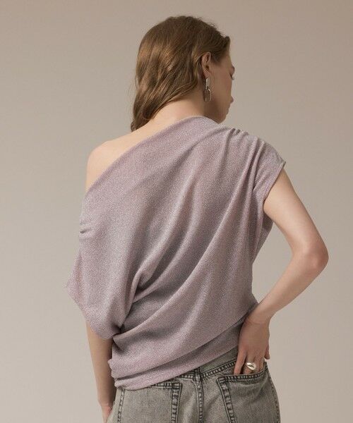 GRACE CONTINENTAL / グレースコンチネンタル カットソー | ラメドレープカットトップ | 詳細7