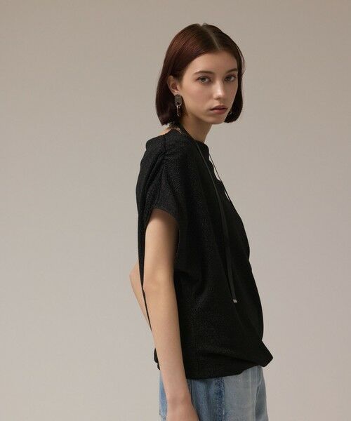 GRACE CONTINENTAL / グレースコンチネンタル カットソー | ラメドレープカットトップ | 詳細11