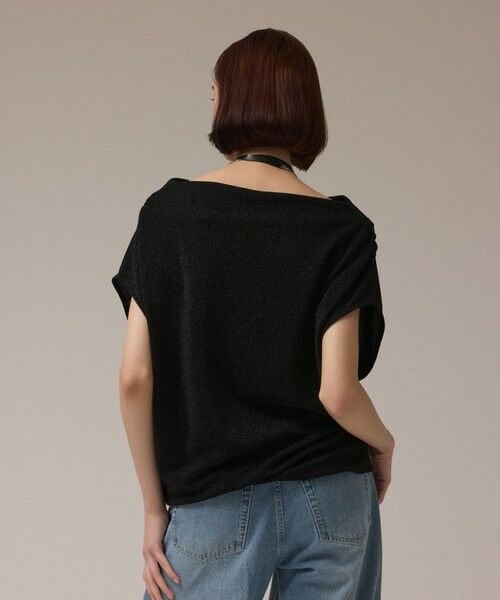 GRACE CONTINENTAL / グレースコンチネンタル カットソー | ラメドレープカットトップ | 詳細12