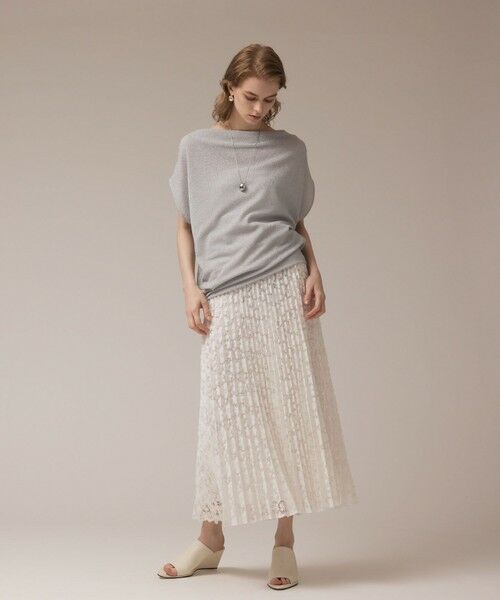 GRACE CONTINENTAL / グレースコンチネンタル カットソー | ラメドレープカットトップ | 詳細16