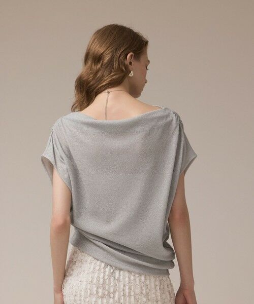 GRACE CONTINENTAL / グレースコンチネンタル カットソー | ラメドレープカットトップ | 詳細18