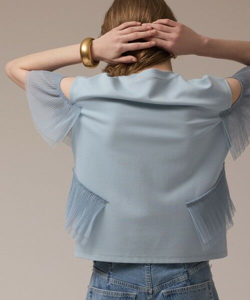 GRACE CONTINENTAL / グレースコンチネンタル カットソー | プリーツチュールカットトップ | 詳細17