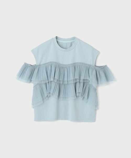 GRACE CONTINENTAL / グレースコンチネンタル カットソー | プリーツチュールカットトップ | 詳細19