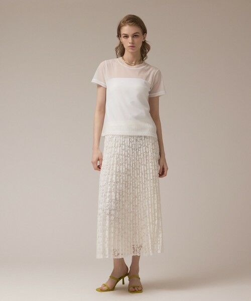 GRACE CONTINENTAL / グレースコンチネンタル カットソー | シアーカットトップ | 詳細1