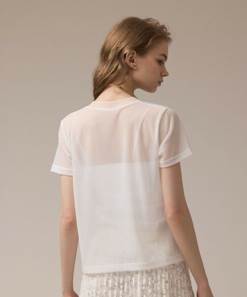 GRACE CONTINENTAL / グレースコンチネンタル カットソー | シアーカットトップ | 詳細4