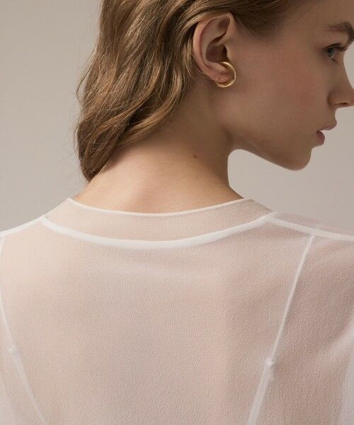 GRACE CONTINENTAL / グレースコンチネンタル カットソー | シアーカットトップ | 詳細7