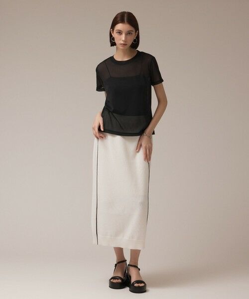 GRACE CONTINENTAL / グレースコンチネンタル カットソー | シアーカットトップ | 詳細16