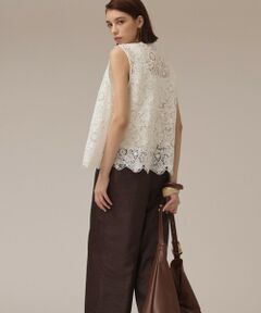 【グレースコンチネンタル】フィルムヤーンニットベスト フィルムヤーンニットベスト / GRACE CONTINENTAL | GRACE