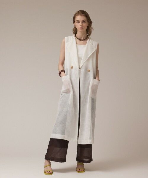 GRACE CONTINENTAL / グレースコンチネンタル ベスト | カラミロングジレ | 詳細1