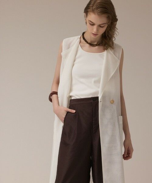 GRACE CONTINENTAL / グレースコンチネンタル ベスト | カラミロングジレ | 詳細4