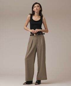 GRACE CONTINENTAL / グレースコンチネンタル その他パンツ | カラミタックワイドパンツ