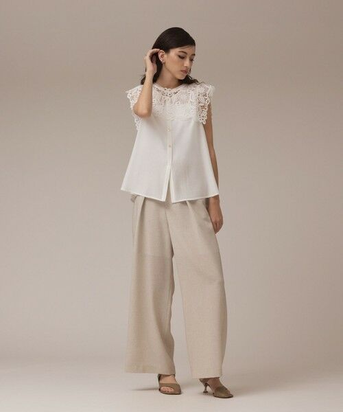 GRACE CONTINENTAL / グレースコンチネンタル その他パンツ | カラミタックワイドパンツ | 詳細1