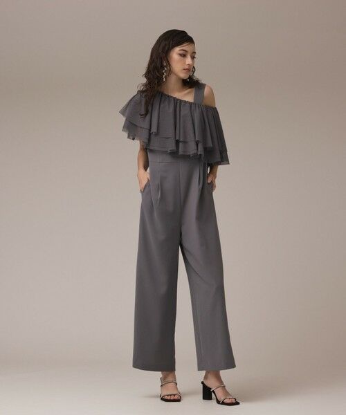 GRACE CONTINENTAL / グレースコンチネンタル サロペット・オールインワン | フリルケープサロペット | 詳細1