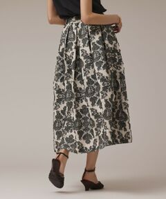 GRACE CONTINENTAL / グレースコンチネンタル ロング・マキシ丈スカート | ダマスクジャガードタックスカート