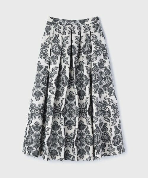 GRACE CONTINENTAL / グレースコンチネンタル ロング・マキシ丈スカート | ダマスクジャガードタックスカート | 詳細6