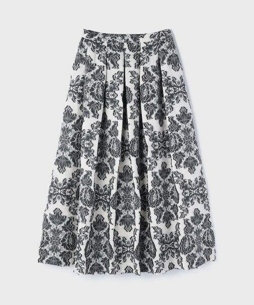 GRACE CONTINENTAL / グレースコンチネンタル ロング・マキシ丈スカート | ダマスクジャガードタックスカート | 詳細7