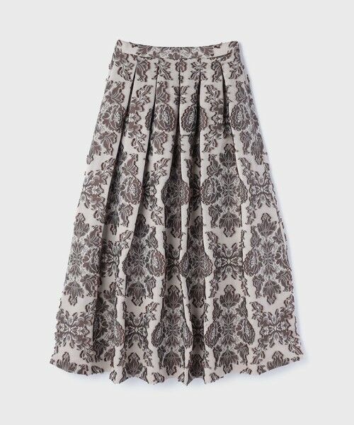 GRACE CONTINENTAL / グレースコンチネンタル ロング・マキシ丈スカート | ダマスクジャガードタックスカート | 詳細14