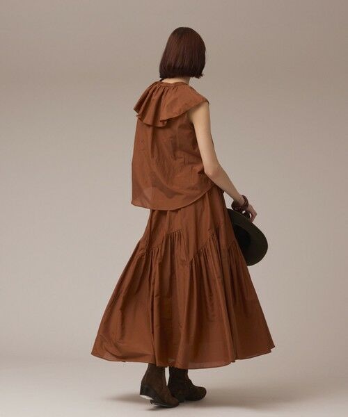 GRACE CONTINENTAL / グレースコンチネンタル ロング・マキシ丈スカート | コットンシルクティアードスカート | 詳細2