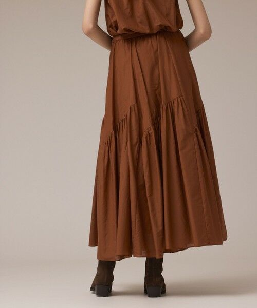 GRACE CONTINENTAL / グレースコンチネンタル ロング・マキシ丈スカート | コットンシルクティアードスカート | 詳細6