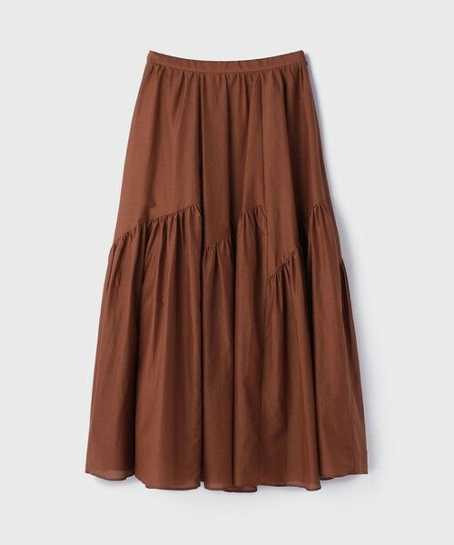 GRACE CONTINENTAL / グレースコンチネンタル ロング・マキシ丈スカート | コットンシルクティアードスカート | 詳細8