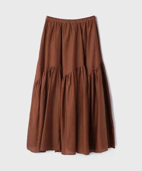 GRACE CONTINENTAL / グレースコンチネンタル ロング・マキシ丈スカート | コットンシルクティアードスカート | 詳細9