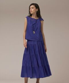 GRACE CONTINENTAL / グレースコンチネンタル ロング・マキシ丈スカート | プリーツティアードスカート