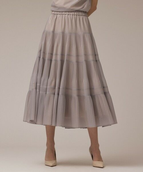 GRACE CONTINENTAL / グレースコンチネンタル ロング・マキシ丈スカート | プリーツティアードスカート | 詳細5
