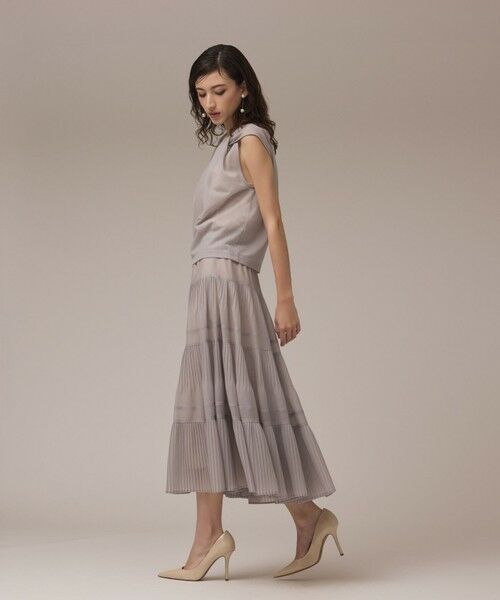 GRACE CONTINENTAL / グレースコンチネンタル ロング・マキシ丈スカート | プリーツティアードスカート | 詳細3