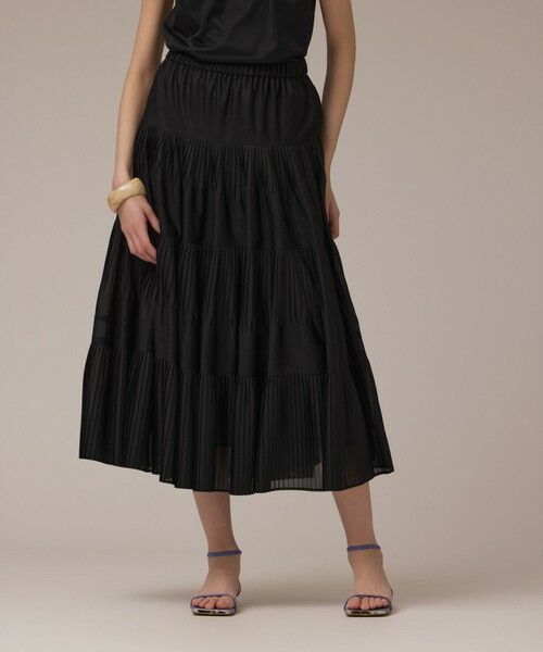 GRACE CONTINENTAL / グレースコンチネンタル ロング・マキシ丈スカート | プリーツティアードスカート | 詳細20