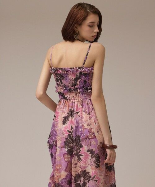 GRACE CONTINENTAL / グレースコンチネンタル ロング・マキシ丈ワンピース | タイダイリーフプリントワンピース | 詳細4