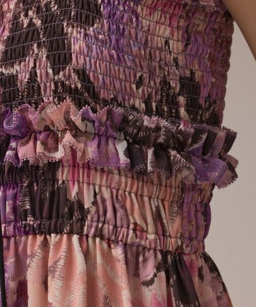 GRACE CONTINENTAL / グレースコンチネンタル ロング・マキシ丈ワンピース | タイダイリーフプリントワンピース | 詳細6