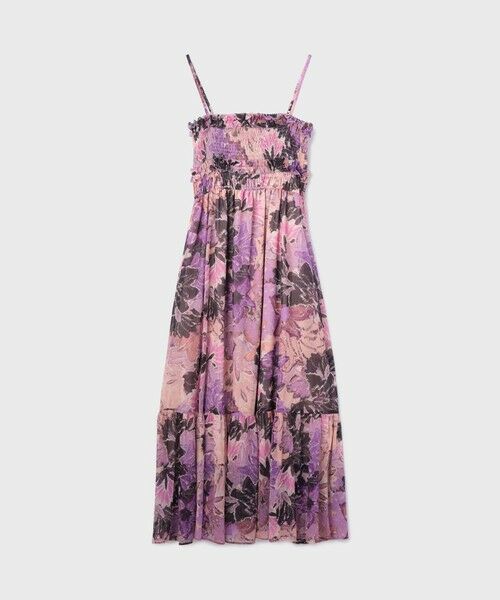 GRACE CONTINENTAL / グレースコンチネンタル ロング・マキシ丈ワンピース | タイダイリーフプリントワンピース | 詳細9