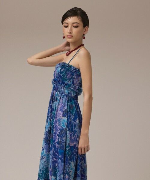 GRACE CONTINENTAL / グレースコンチネンタル ロング・マキシ丈ワンピース | タイダイリーフプリントワンピース | 詳細12