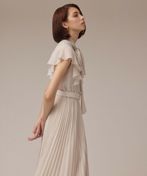 GRACE CONTINENTAL / グレースコンチネンタル ロング・マキシ丈ワンピース | ボウタイプリーツドレス | 詳細4