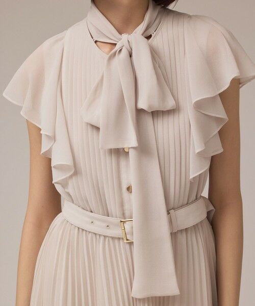 GRACE CONTINENTAL / グレースコンチネンタル ロング・マキシ丈ワンピース | ボウタイプリーツドレス | 詳細5