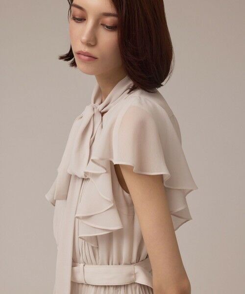 GRACE CONTINENTAL / グレースコンチネンタル ロング・マキシ丈ワンピース | ボウタイプリーツドレス | 詳細6