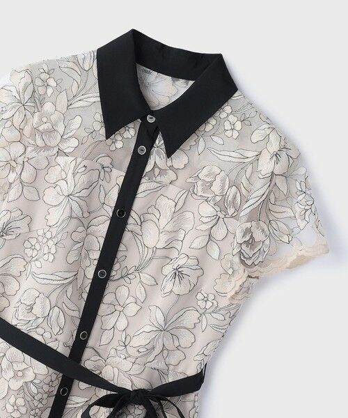 GRACE CONTINENTAL / グレースコンチネンタル ドレス | チュールフラワー刺繍ワンピース | 詳細15