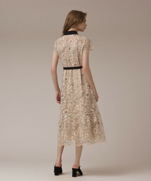 GRACE CONTINENTAL / グレースコンチネンタル ドレス | チュールフラワー刺繍ワンピース | 詳細2