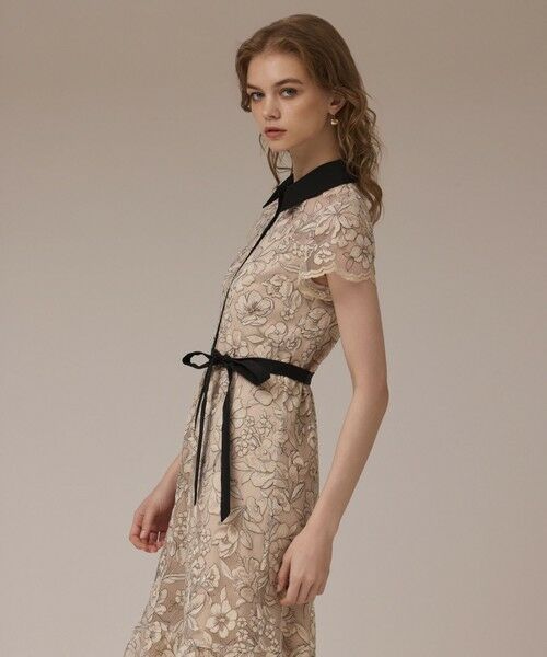 GRACE CONTINENTAL / グレースコンチネンタル ドレス | チュールフラワー刺繍ワンピース | 詳細4