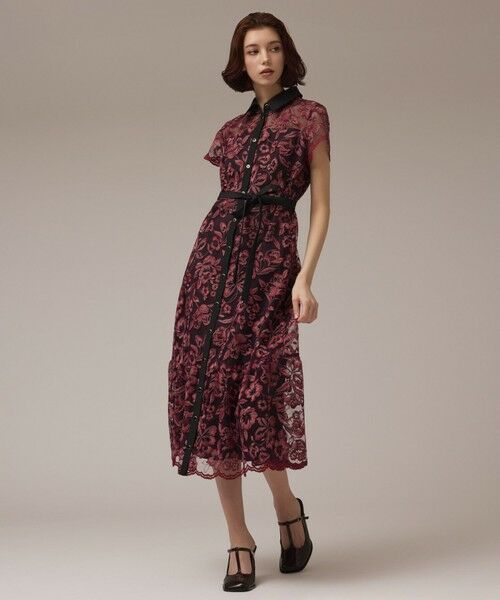 GRACE CONTINENTAL / グレースコンチネンタル ドレス | チュールフラワー刺繍ワンピース | 詳細17